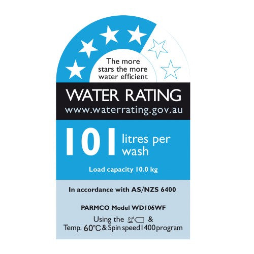 Parmco - WASH DRYER - 6KG FRONTLOAD (WHITE)