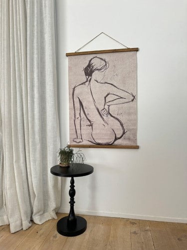 Vintage Print - Nude Silhouette 75 x 100cm (Set of 2)