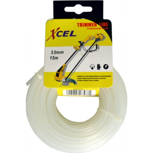 Trimmer Line For Weedeaters White 15mx3.0mm Xcel