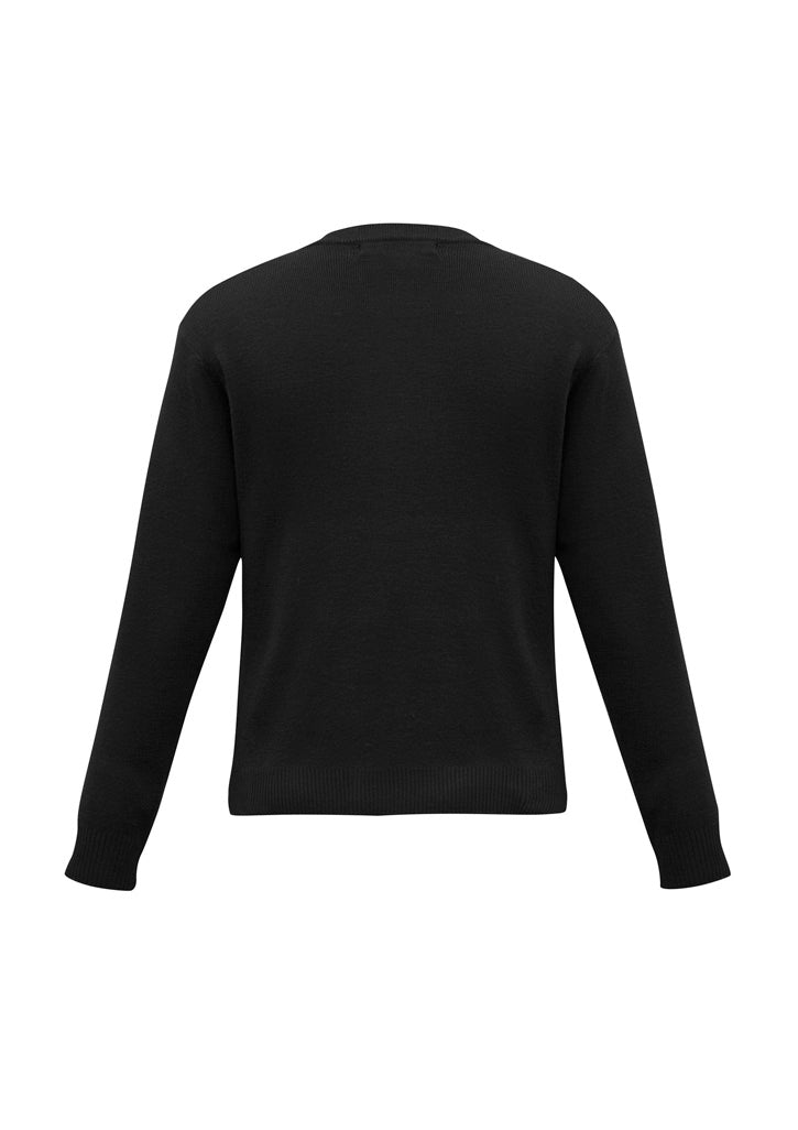 Woolmix Mens Knit Pullover - Black
