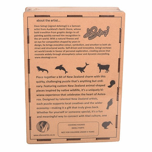 Deluxe Wooden Puzzle - Te Huia (2.5 x 3.8cm)