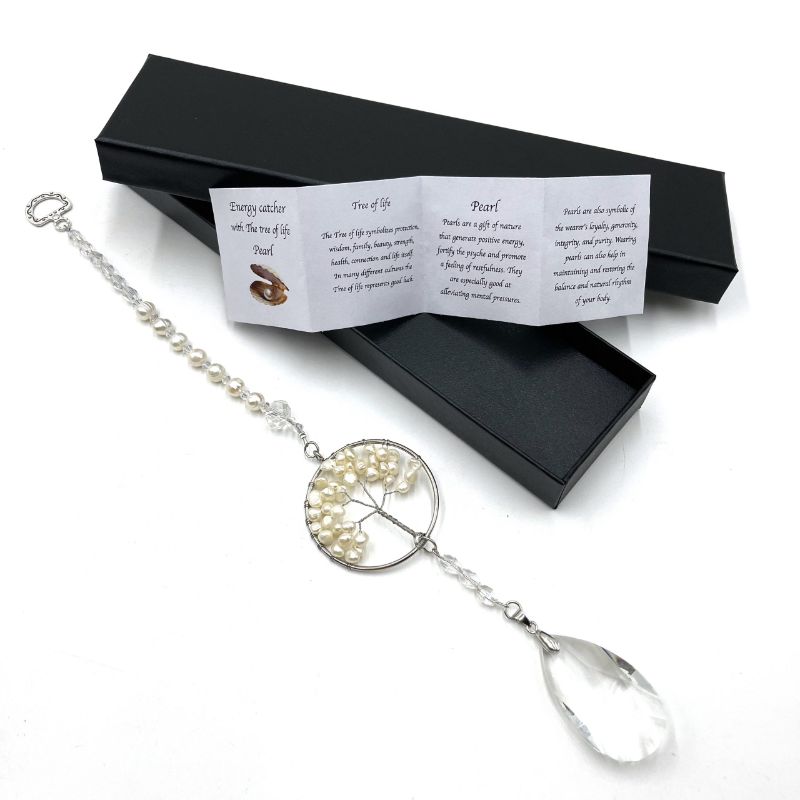 Suncatcher - Tree of Life Pearl (32.5cm)