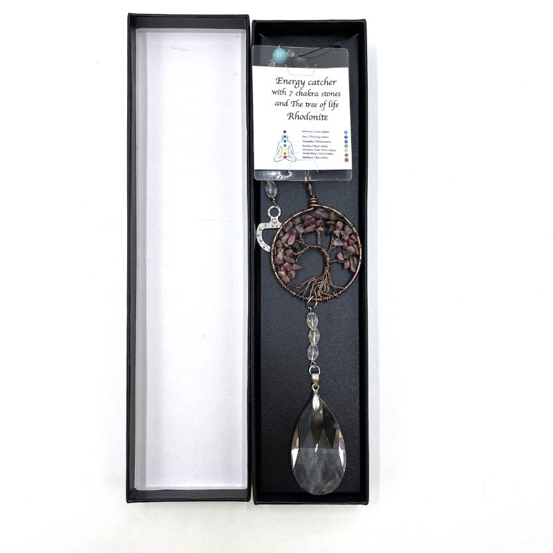 Suncatcher - Tree of Life Rhodochrosite (32.5cm)