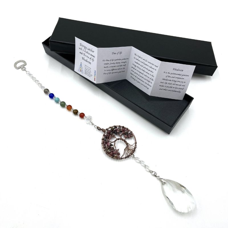 Suncatcher - Tree of Life Rhodochrosite (32.5cm)