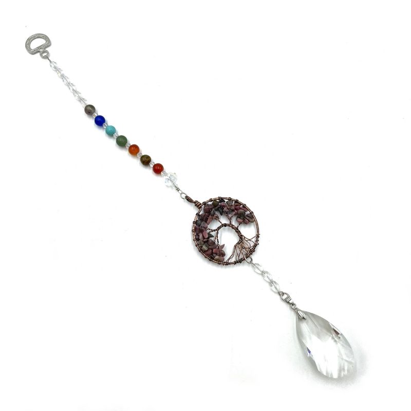 Suncatcher - Tree of Life Rhodochrosite (32.5cm)