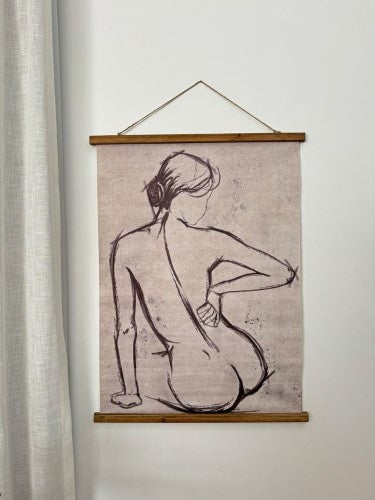 Vintage Print - Nude Silhouette 75 x 100cm (Set of 2)