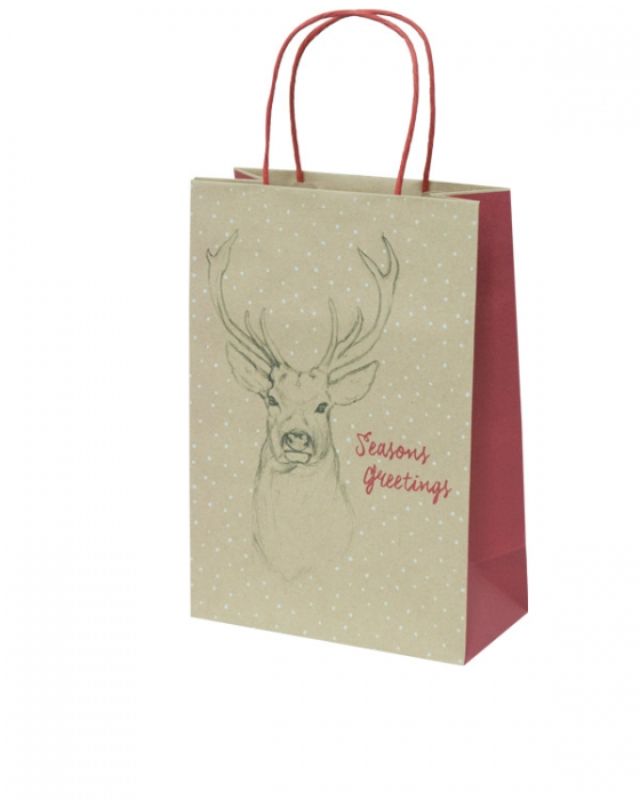 Paper Bags - Stag Junior Kraft Bag - 100 units