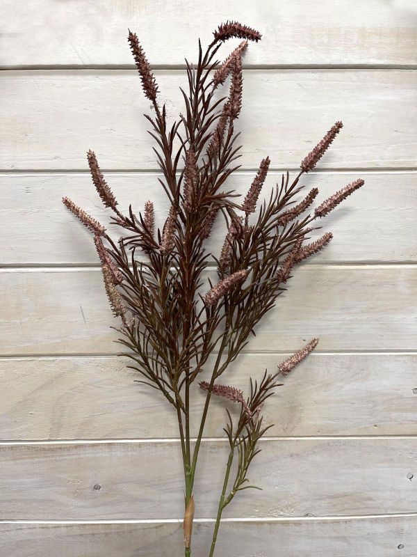 Artificial Capillar Grass Spray (Burgundy)