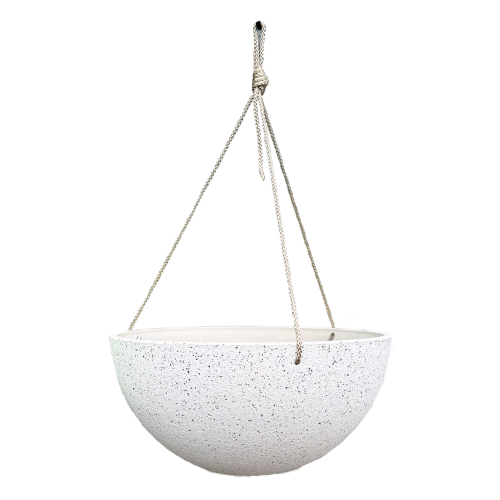 Hanging Bowl - Nova Large White 17 x 35cm (Set of 2)