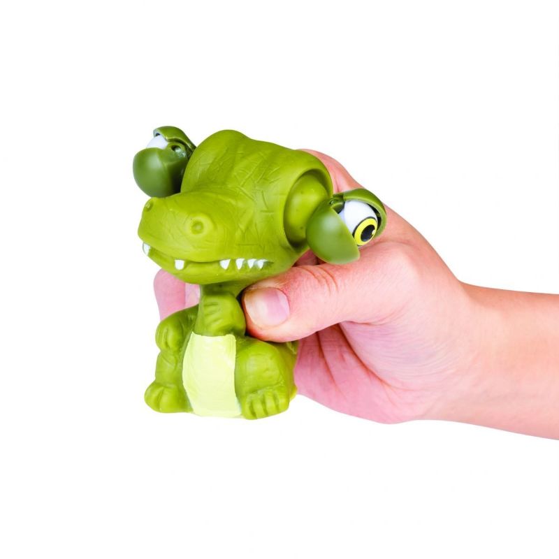 Colorful set of 12 squishy dinosaur toys that pop their eyes out for stress relief and sensory fun. Perfect for all ages!