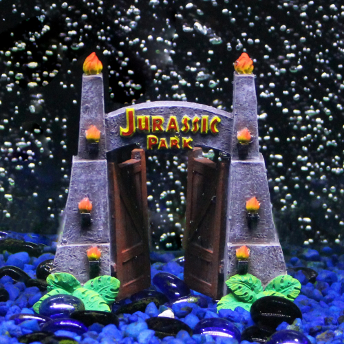 Aquatic Ornament - Jurassic Park Gates (Small)