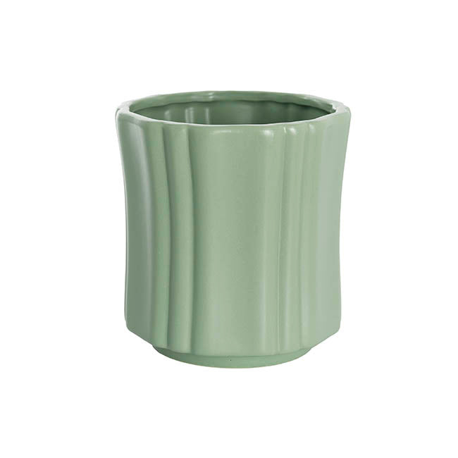 Ceramic Florence Vase Matte Green
