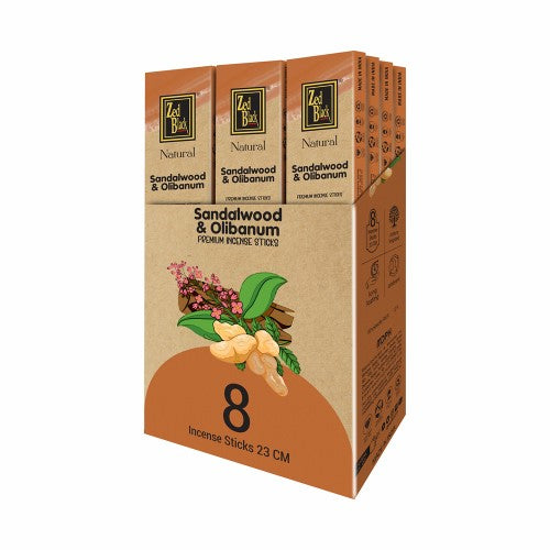 Incense - Zed Black Sandalwood and Olibanum Incense (Set of 12)
