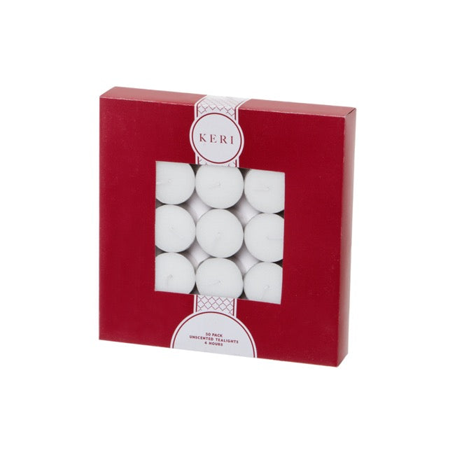 Tealight Event Candle 4 Hour 50 Bulk Pack White