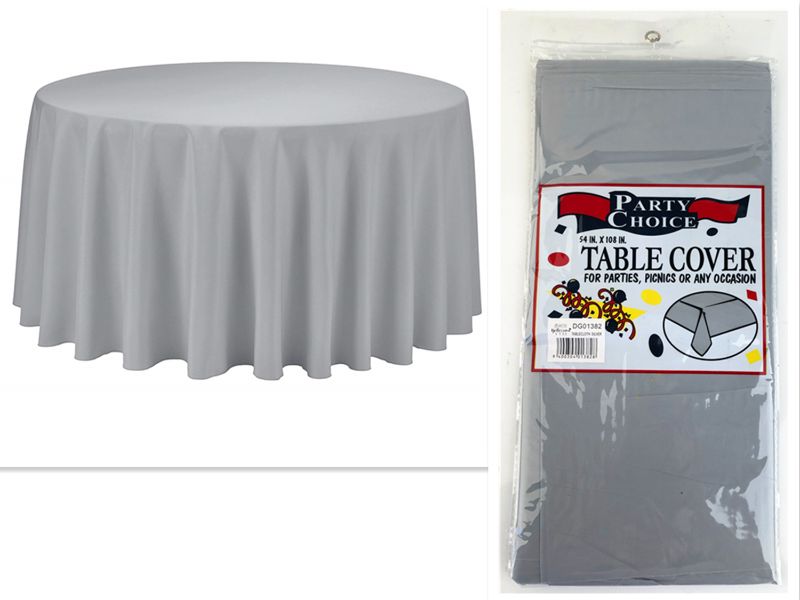 TABLECLOTH - SIlver 2.74M (12 Units)