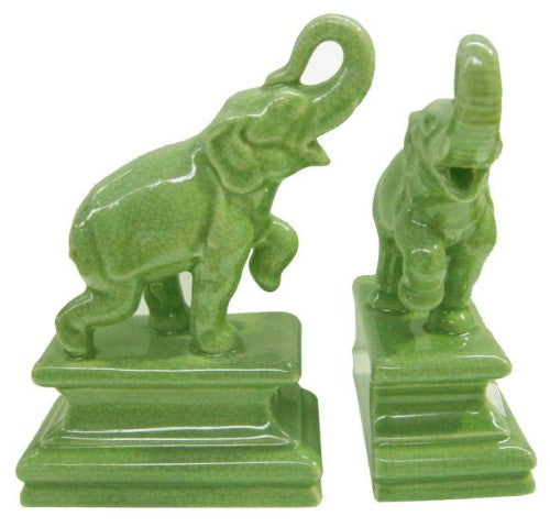 Book Stand - Elephant - Set of 2 (Lime Green)
