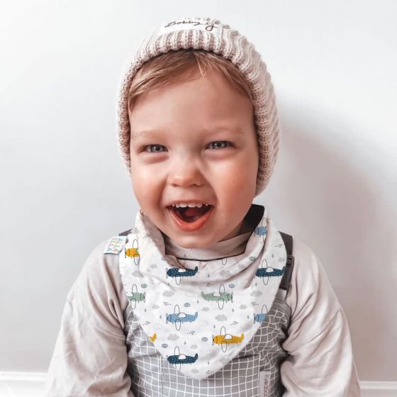 Bandana Bibs 2pk - Gingham Strawberry - All4Ella