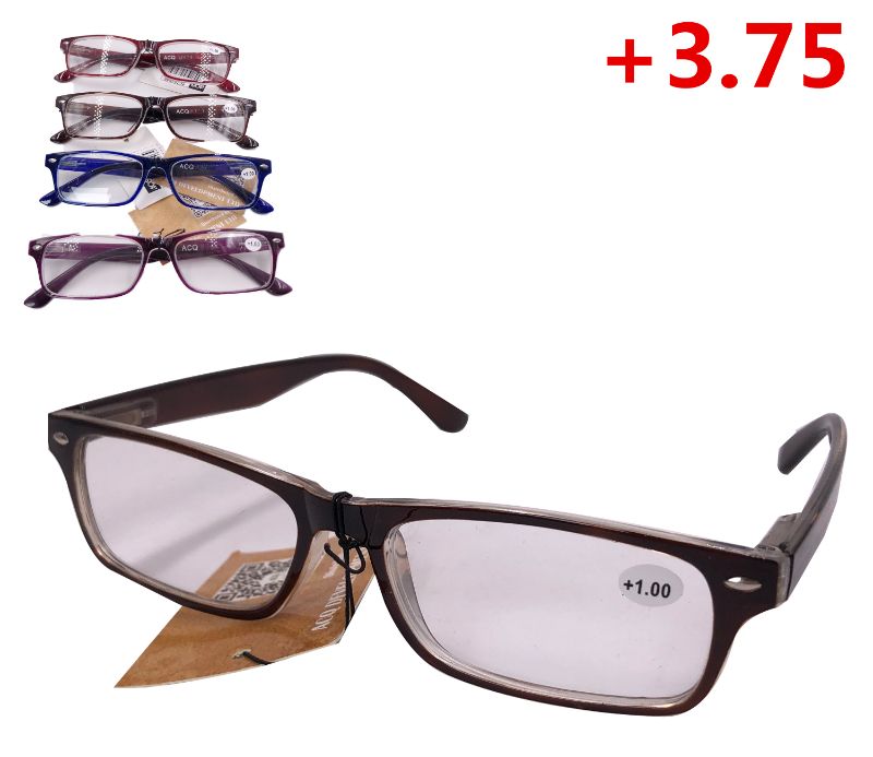 READING GLASSES - PLASTIC COLOUR (+3.75)