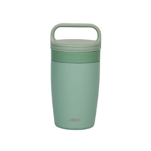 Insulated Travel Cup with Handle - AVANTI FlexiSip 355ml (Agave)