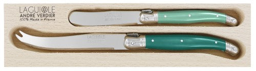 Cheese Set - ANDRE VERDIER Green (2 Piece Assorted)