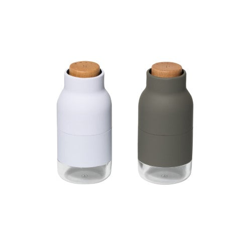 Salt and Pepper Mill Set - Wilkie Brothers 12cm (Monochrome)