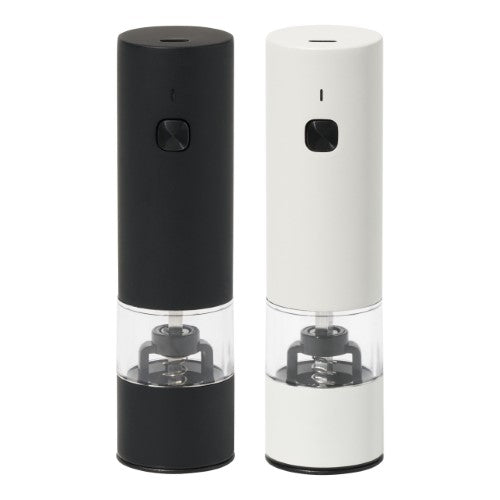 Electric Salt and Pepper Mill Set - Wilkie Brothers Black and White (13.9cm)