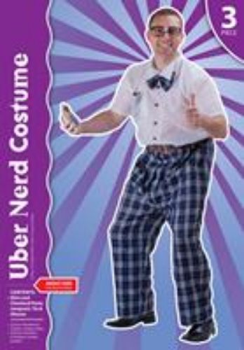 Men's Costume - Nerd (4 Piece Set)