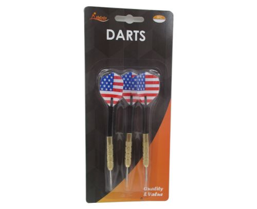Colorful 3-piece darts flags in a pack of 6, enhancing visibility and style for dart games and decor.