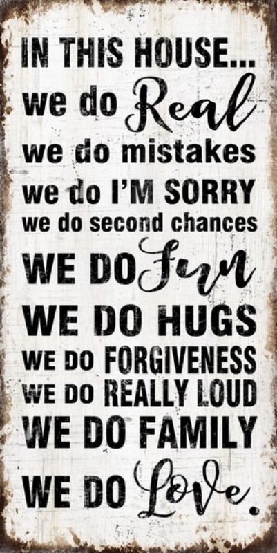 Wall Art on MDF - In This House (40 x 60cm)