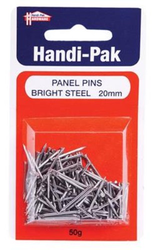(Card-50g) Handipak 20mm B.S. Panel Pins