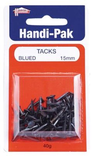(Card-40g) Handipak 15mm Blued Tacks
