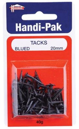 (Card-40g) Handipak 20mm Blued Tacks