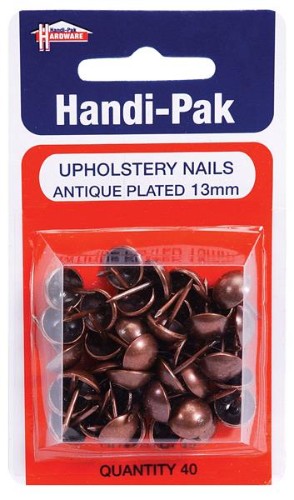 (Card-40) Handipak Antique Finish Upholstery Nails