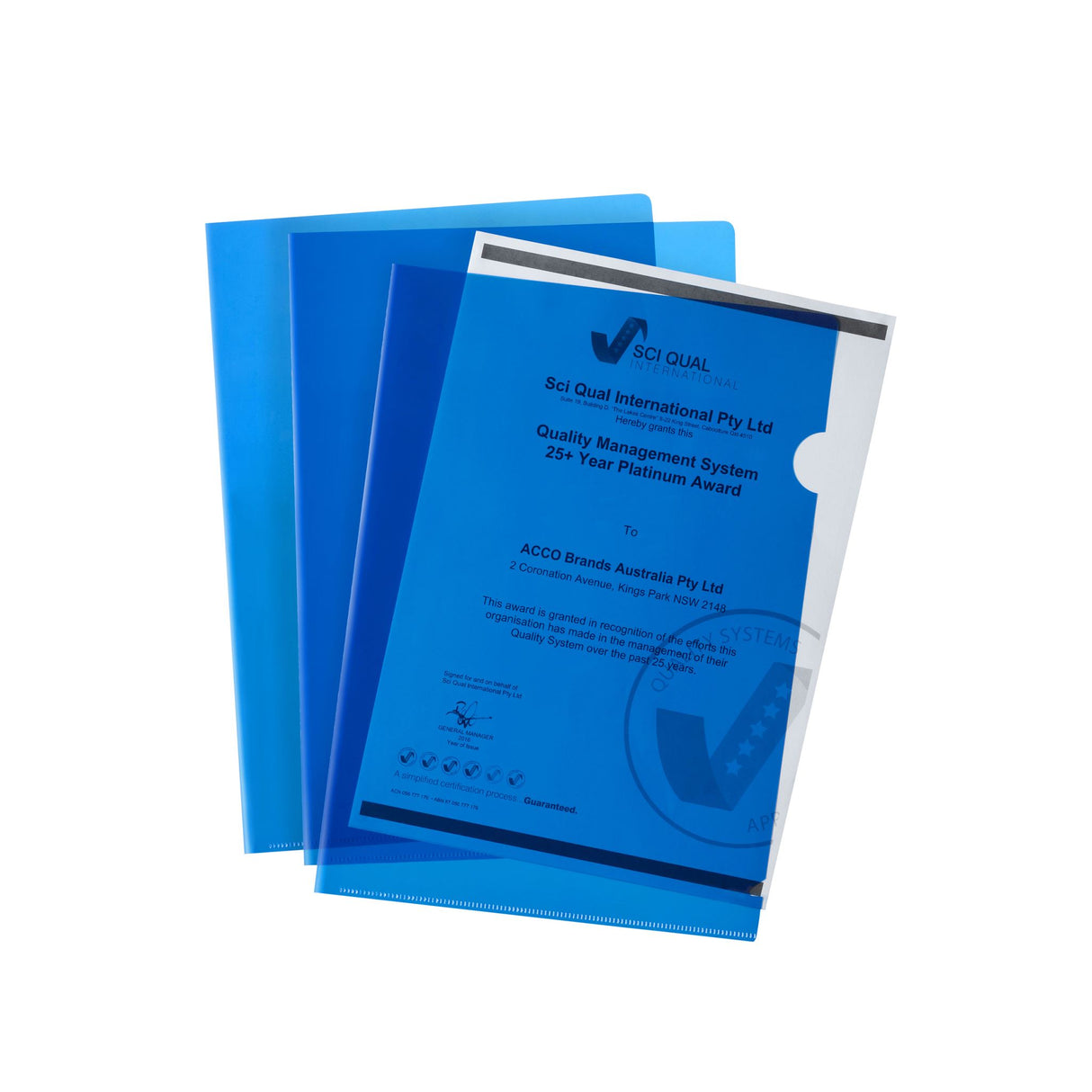 MARBIG LETTER FILE A4 ULTRA FILE BLUE PACK10