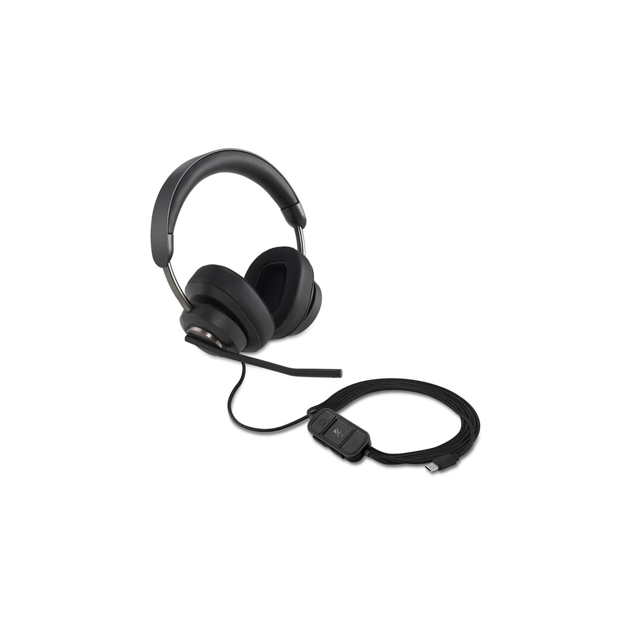 KENSINGTON H2000 USB-C OVER EAR WIRED HEADSET BLACK