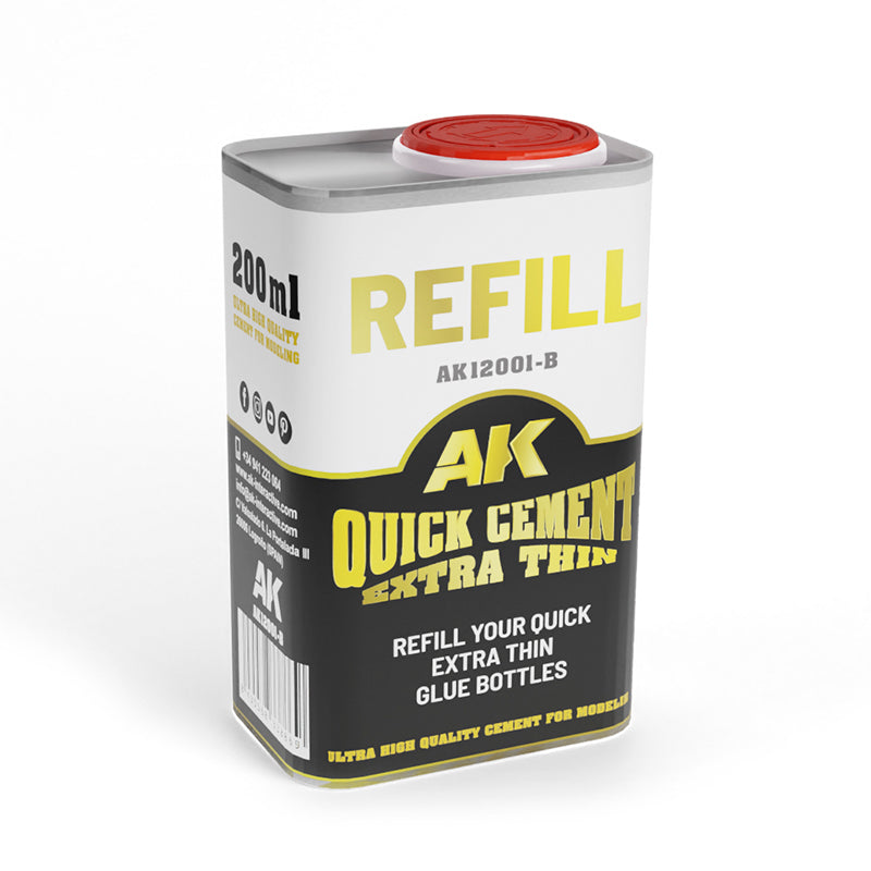AK Interactive - Basics - Refillquick Cement Extra Thin 250ml