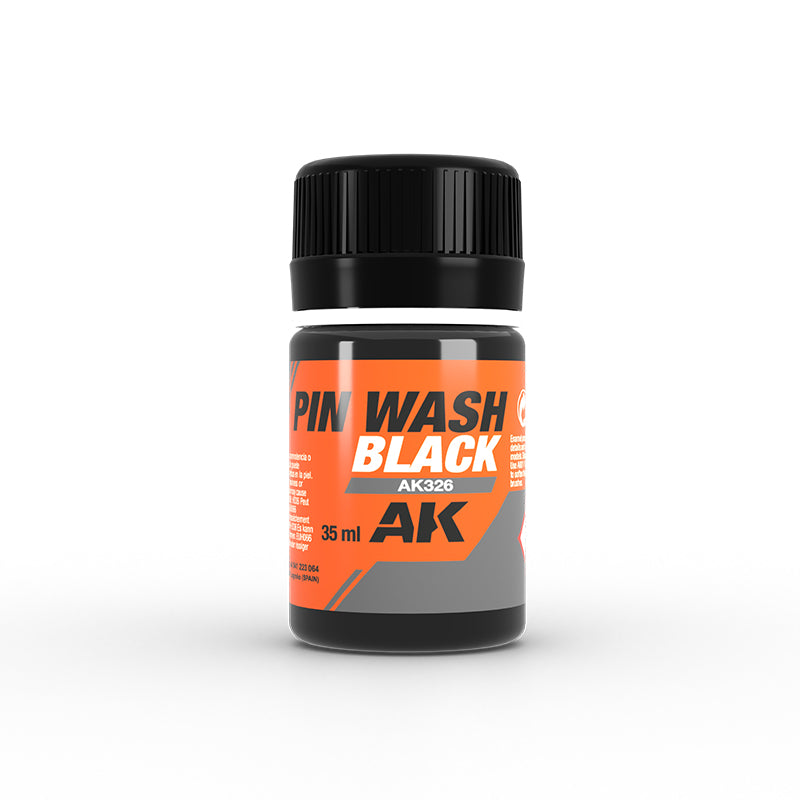 AK Interactive - Weathering - Black Pin Wash 35ml - Model Paint