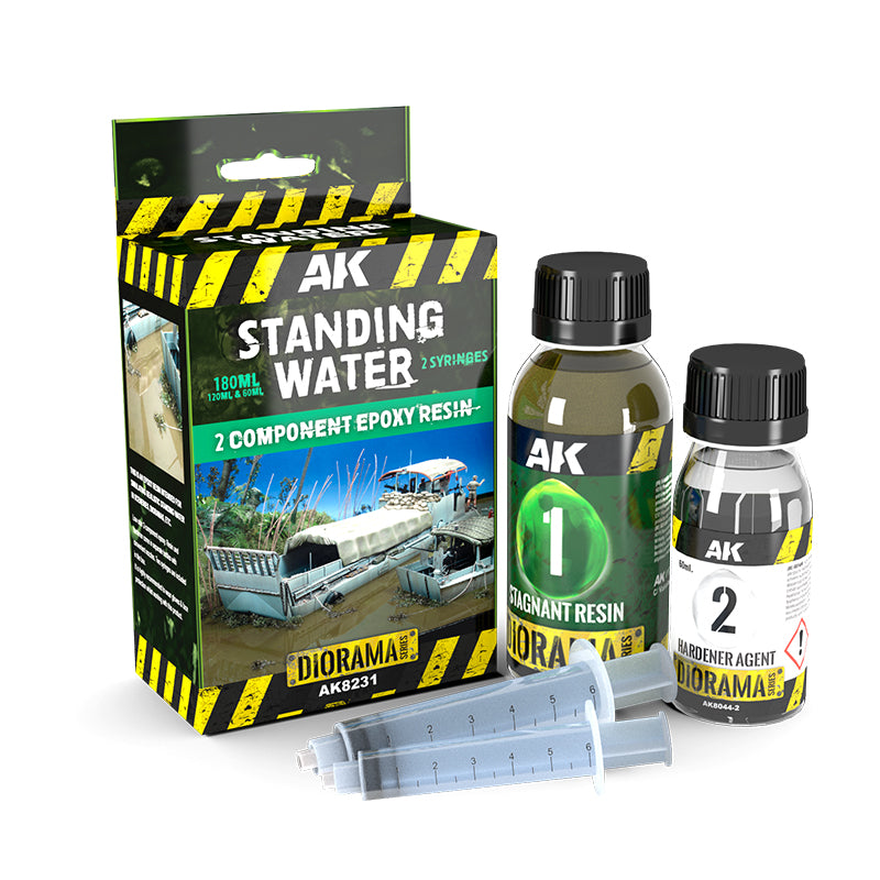 AK Interactive - Dioramas - Terrains - Resin Stagnant Water Components Epoxy