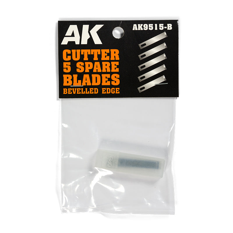 Ak Interactive - Tools - Bevelled Edge (5 Spare Blades) Replacement