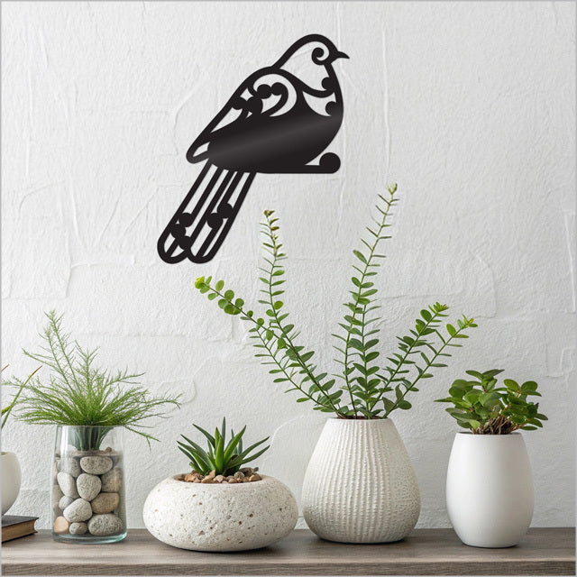 Wall Art - Koru Collection Kereru Birds + Bees + Butterflies (Black ACM)