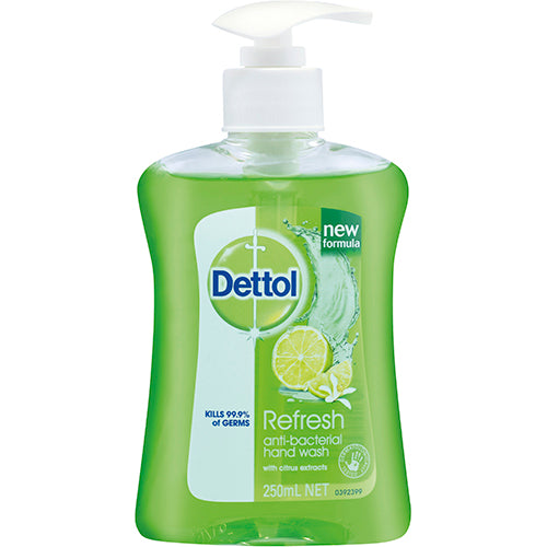 Dettol Antibacterial Lemon & Lime Liquid Hand Wash Pump 250ml