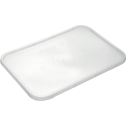 Set of 50 durable flat lids for BS-850D, BS-900, and BS-980 containers, designed for freshness and spill prevention.