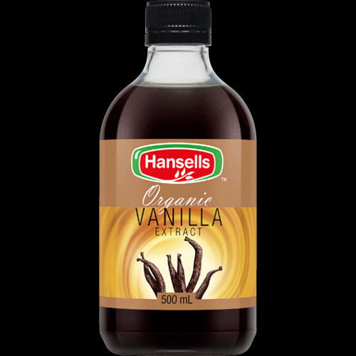 Hansells Organic Vanilla Extract 500ml