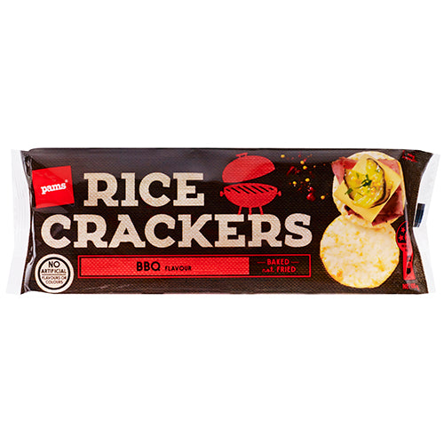 Pams Barbeque Rice Crackers 100g