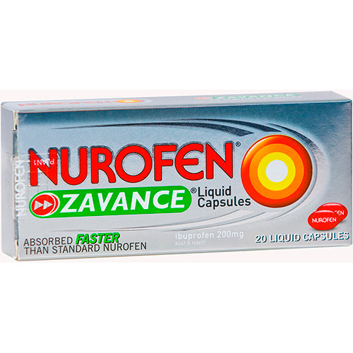 Nurofen Zavance Fast Pain Relief Liquid Capsules 20pk