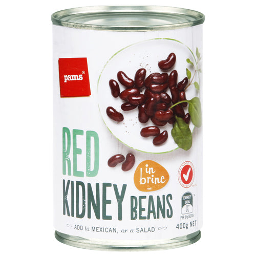 Pams Red Kidney Beans In Brine 400g