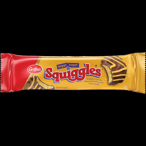 Griffin's Squiggles Hokey Pokey Chocolate Biscuits 215g