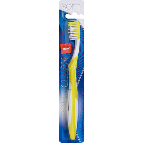 Pams Total Clean Soft Tongue Cleaner Toothbrush 1pk