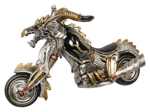 Ornament - Skull Hell Rider Steam Punk Biker (36cm)