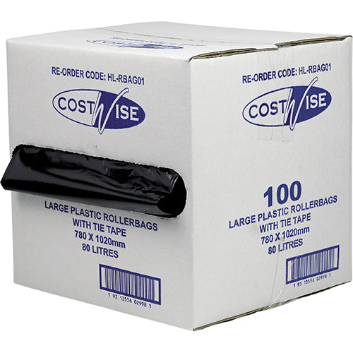 Costwise Rubbish Bag 80L 780 x 1020mm